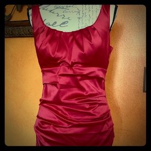 Gorgeous red cocktail dress.